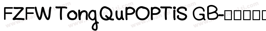 FZFW TongQuPOPTiS GB字体转换